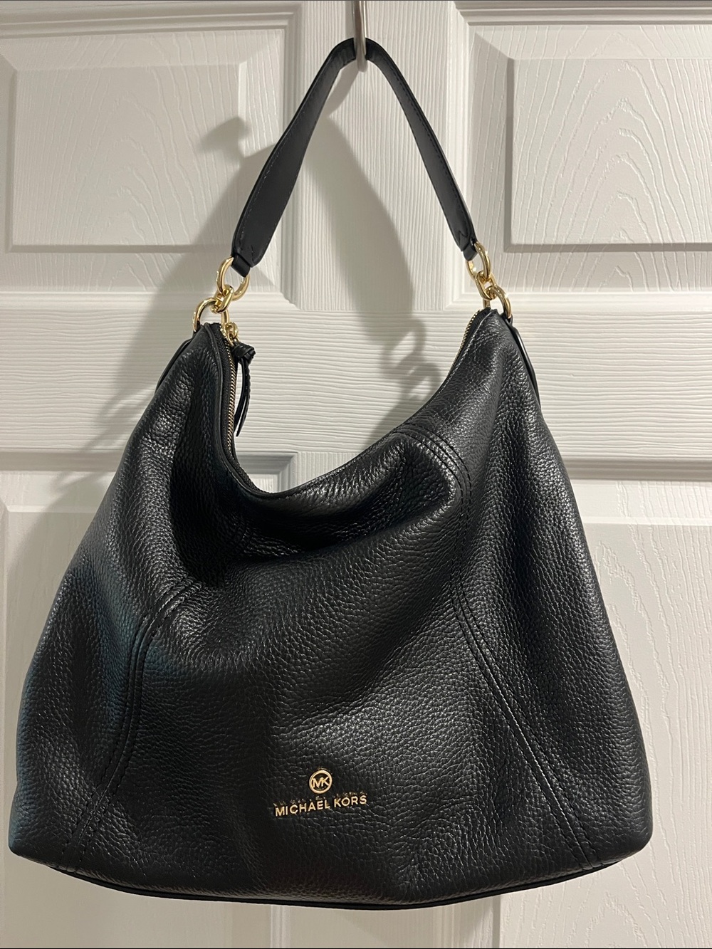 MICHAEL KORS pebble leather hobo bag